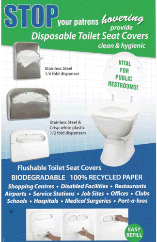 How to use disposable toilet seat covers